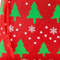 Sacchetti di juta 8 x 10 cm - rosso / albero di Natale Tutti i prodotti
