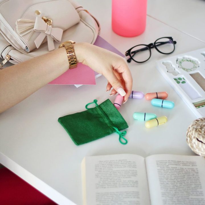 Sacchetti di juta 9 x 12 cm - verde Lavanda e fragranze essiccate