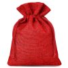 Sacchetti di juta 9 x 12 cm - rosso Sacchetti piccoli 9x12 cm