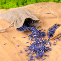 Sacchetti di lino naturale 10 x 13 cm Lavanda e fragranze essiccate