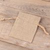 Sacchetti di lino naturale 10 x 13 cm Sacchetti naturali scuri