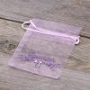Sacchetti di organza 10 x 13 cm - lilla con stampa (lavanda) Sacchetti di organza