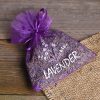 Sacchetti di organza 10 x 13 cm - viola con stampa (lavanda) - 2 Lifehack: idee intelligenti
