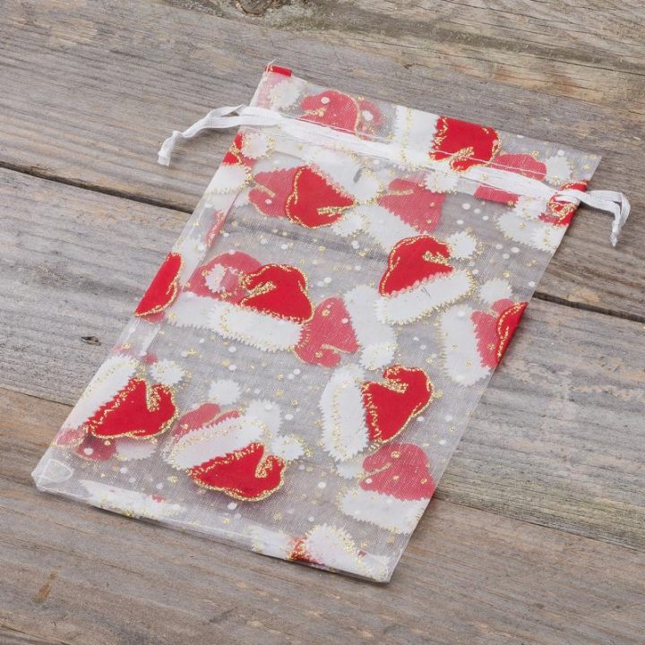 Sacchetti di organza 12 x 15 cm - Natale Sacchetti di organza