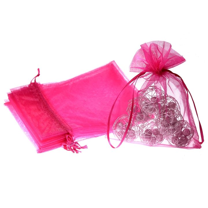 Sacchetti di organza 15 x 20 cm - fucsia Sacchetti di organza