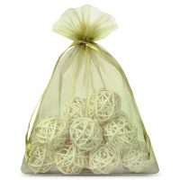 Sacchetti di organza 15 x 20 cm - verde oliva Sacchetti verdi