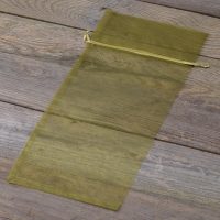 Sacchetti di organza 15 x 33 cm - verde oliva Sacchetti medi