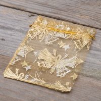 Sacchetti di organza 18 x 24 cm - Natale / 3 Sacchetti di organza