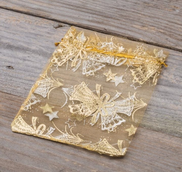 Sacchetti di organza 18 x 24 cm - Natale / 3 Sacchetti di organza