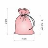 Sacchetti di organza 7 x 9 cm - bianchi con stampa lavanda Sacchetti piccoli 7x9 cm