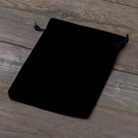 Sacchetti di velluto 11 x 14 cm - nero Sacchetti neri