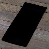 Sacchetti di velluto 11 x 20 cm - nero Sacchetti di velluto