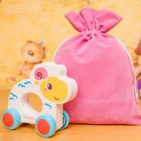 Sacchetti di velluto 9 x 12 cm - rosa chiaro Per bambini