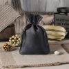 Sacchetti in raso 6 x 8 cm - nero Matrimonio e ricevimento di nozze