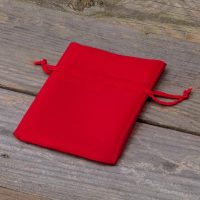 Sacchetti in raso 6 x 8 cm - rosso Sacchetti piccoli 6x8 cm