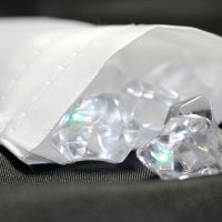 Sacchetti in raso 6 x 8 cm - bianco Addio al nubilato e al celibato