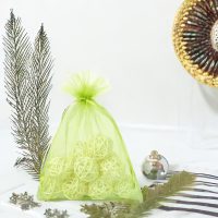 Sacco di organza 22 x 30 cm - verde Sacchetti per frutta