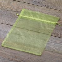 Sacco di organza 22 x 30 cm - verde Sacchi di organza
