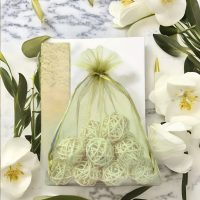 Sacco di organza 22 x 30 cm - verde oliva Sacchetti per frutta