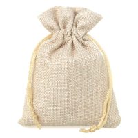 Sacchetti di Pasquali di juta 12 x 15 cm - naturale chiaro Applicazione