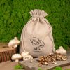 Sacco tipo lino con stampa 30 x 40 cm - per funghi Lifehack: idee intelligenti