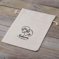 Sacco tipo lino con stampa 30 x 40 cm - per funghi Sacchi con chiusura rapida e semplice