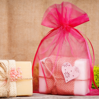Sacchetti di organza 10 x 13 cm - fucsia Per bambini