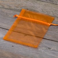 Sacchetti di organza 12 x 15 cm - arancione Halloween