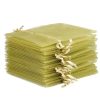 Sacchetti di organza 6 x 8 cm - verde oliva Sacchetti verdi