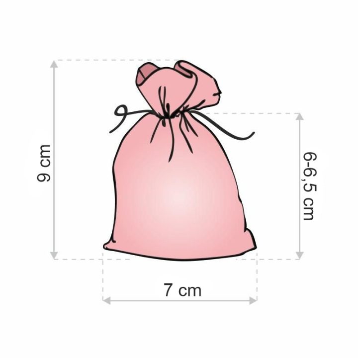 Sacchetti di organza 7 x 9 cm - verde oliva Matrimonio e ricevimento di nozze