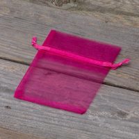 Sacchetti di organza 8 x 10 cm - fucsia Per bambini