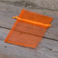 Sacchetti di organza 9 x 12 cm - arancione Lavanda e fragranze essiccate