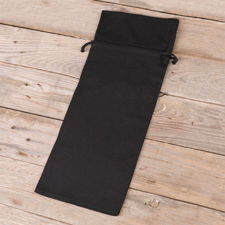 Sacchetti di cotone 16 x 37 cm - nero Confezioni per artigianato