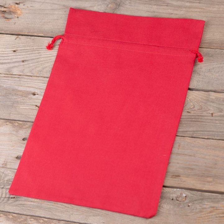 Sacchi di cotone 26 x 35 cm - rosso Sacchetti rossi