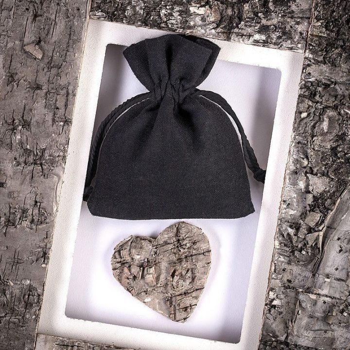 Sacchi di cotone 30 x 40 cm - nero Saponette