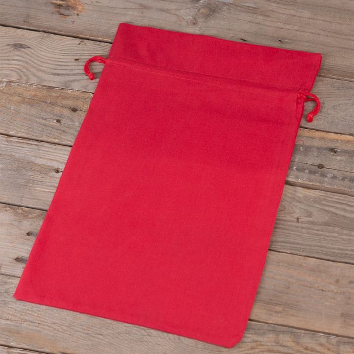 Sacchi di cotone 30 x 40 cm - rosso Sacchetti rossi