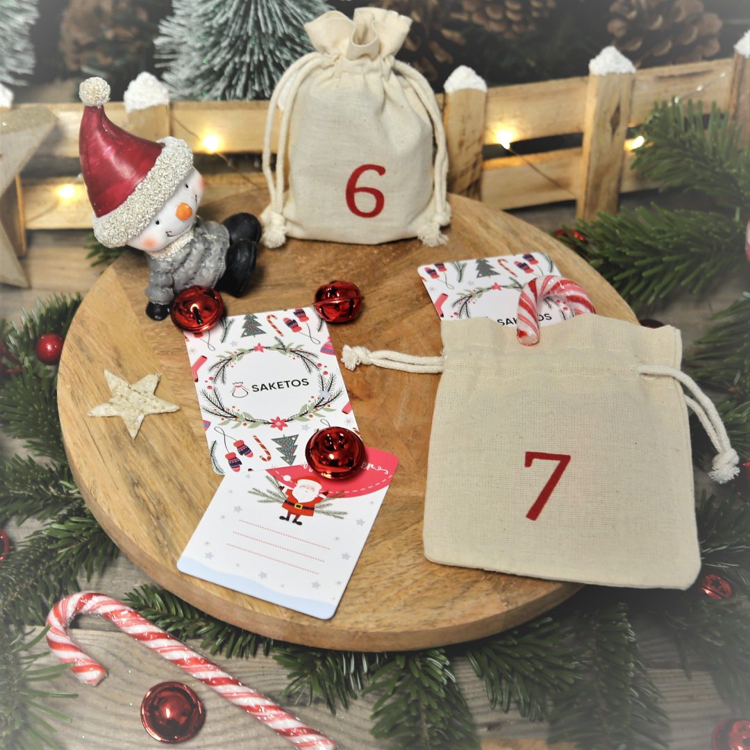 Biglietti con missioni da compiere per un calendario dell'Avvento (EN) Idea regalo