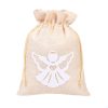 Sacchetti di iuta 18 x 24 cm – angioletto bianco Sacchetto di Natale