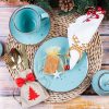 Sacchetti di iuta per posate 11 x 14 cm + fiocchi con spilla + anello per tovaglioli Decorazione di interni