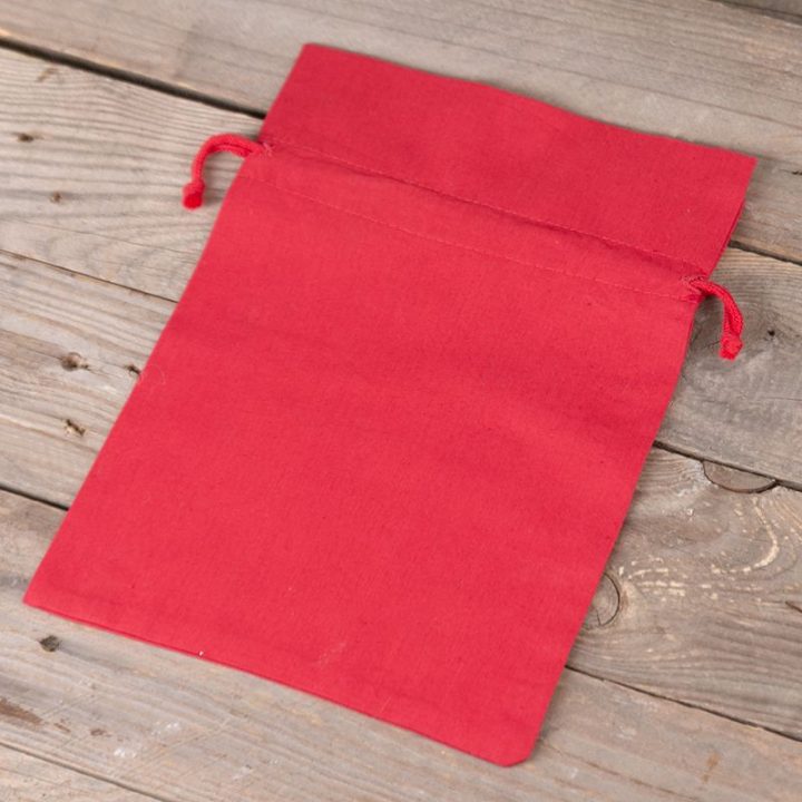 Sacchetti di cotone 18 x 24 cm - rosso Sacchetti rossi