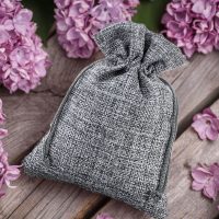 Sacchetti di juta 15 x 20 cm - grigio Per bambini