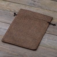 Sacchetti di juta 15 x 20 cm - naturale scuro Per bambini