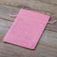 Sacchetti di juta 15 x 20 cm - rosa chiaro In viaggio