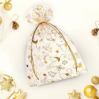 Sacchetti di organza 26 x 35 cm - Natale / 8 Sacchetti occasionali