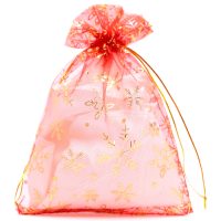 Sacchetti di organza 26 x 35 cm - Natale IT Sacchetti con stampa