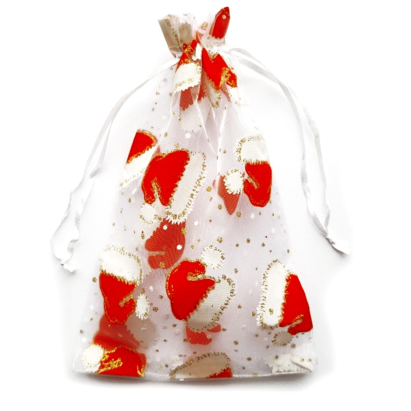 Sacchetti di organza 26 x 35 cm - Natale IT Sacchetti con stampa