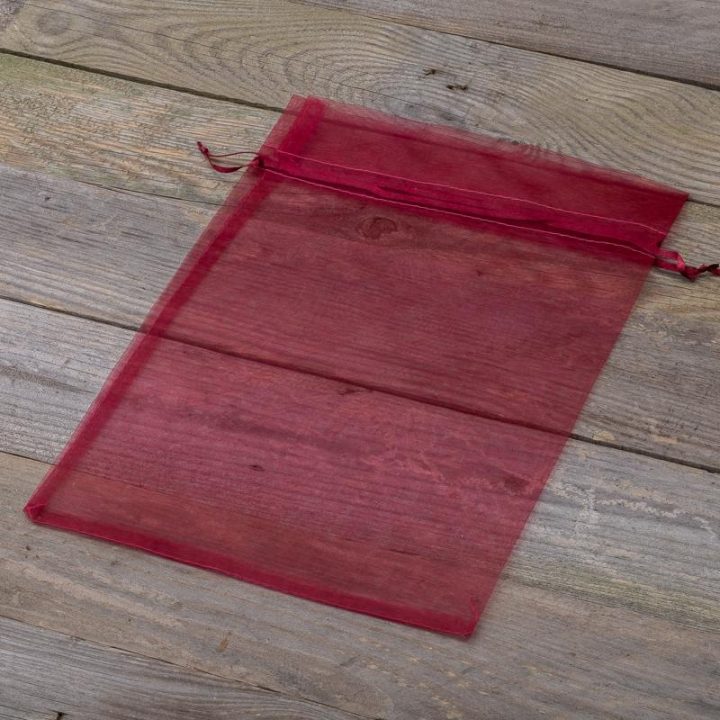 Sacchetti di organza 35 x 50 cm - bordeaux Sacchi di organza
