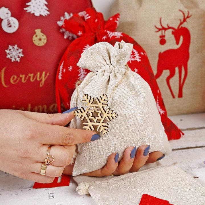 di legno 5,5 x 5,5 cm – naturale Compleanno / Onomastico