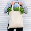 Borsa in cotone 38 x 42 cm con manici lunghi - naturale Abbigliamento e biancheria