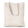 Borsa in cotone 38 x 42 cm con manici lunghi - naturale Zero sprechi